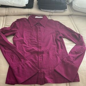 Anne Fontaine Magenta Nuage button down. Like new